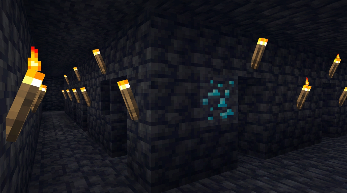 Ore finder interface toggled to Bedrock with diamond layer highlighted